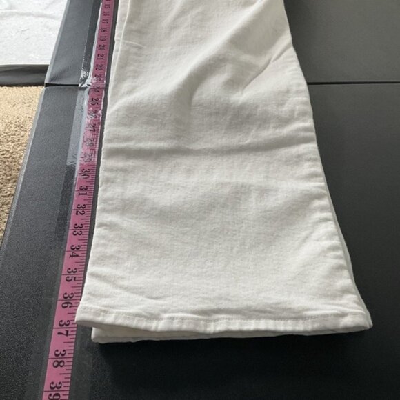 Madewell Jeans Womens Sz 28 White Perfect Vintage Wide Leg Crop Denim - Picture 10 of 13